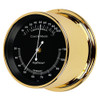 Comfortminder Humidity and Thermometer Comfort Reading Instrument - PVD Coated Brass Case  - Black Face