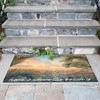 Illusions "Home Is Where the Beach Is" Palms Sunset Indoor/Outdoor Rug - 4 Sizes - Lifestyle