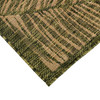 Carmel Fronds Indoor/Outdoor Rug - Green - 7 Sizes - Corner