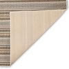 Carmel Rope Stripe Indoor/Outdoor Rug - Sand - 7 Sizes - Backing