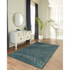 Carmel School of Fish Indoor/Outdoor Rug - Teal - 7 Sizes - Lifestyle