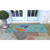 Frontporch Flip Flops Indoor/Outdoor Rug - Blue - 4 Sizes - Lifestyle