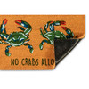 Natura "No Crabs Allowed" All Natural Indoor/Outdoor Rug - 2 Sizes - Backing