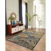 Patio Navy Fish Indoor/Outdoor Rug - 5 Sizes - Lifestyle