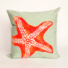 Visions II Seafoam Starfish Indoor/Outdoor Throw Pillows - 2 Sizes Avail