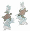  Turtle on Reef - Facing Right - Wooden Wall Sculpture