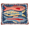 Swimming Fish Hooked Pillow 16 x 20