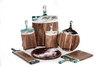 Acacia Cheese Board Complete Set (Pictured Color: Ocean Vibe)
Acacia Cheese Board - Medium - Navy|White|Metallic (ACB-816-NWM)