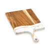 Acacia Cheese Board - Large - White|Grey|Gold (ACB-1020-WGG)