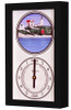 Cape Neddick "Nubble" Lighthouse (ME) Mechanically Animated Tide Clock - Black Frame