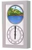 Owls Head Lighthouse (ME) Mechanically Animated Tide Clock - Gray Frame