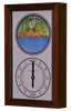 Bass Harbor Head Lighthouse (ME) Mechanically Animated Tide Clock - Deluxe Mahogany Frame