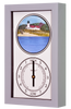 Chatham Lighthouse (MA) Mechanically Animated Tide Clock - Gray Frame