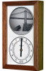 Brooklyn Bridge Tide Clock (NY) Mechanically Animated Tide Clock - Deluxe Mahogany Frame