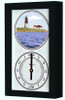 Point Judith Lighthouse (RI) Mechanically Animated Tide Clock - Black Frame