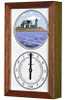 Wing's Neck Lighthouse (MA) Mechanically Animated Tide Clock - Deluxe Mahogany Frame