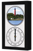 Ponce Inlet Lighthouse (FL) Mechanically Animated Tide Clock - Black Frame