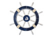 Ship's Wheel  Rustic Dark Blue - 18" - 7 Designs