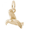 Flying Seagull Gold Charm - Gold Plate, 10k Gold, 14k Gold