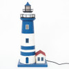 Metal Lighthouse with LED Light - 17.5"