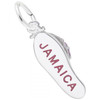 Back - Jamaica Sandal with Stones Silver Charm - Sterling Silver and 14k White Gold