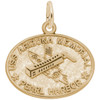 USS Arizona Pearl Harbor Memorial Gold Charm - Gold Plate, 10k Gold, 14k Gold