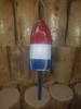 Wooden Lobster Buoy - 21" - Red, White, and Blue