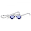 Sunglasses Silver Charm - Sterling Silver and 14k White Gold