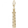  Gibbs Bermuda Lighthouse 3D Gold Charm - Gold Plate, 10k Gold, 14k Gold