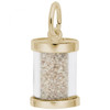  Port Lucaya Sand Capsule Gold Charm - Gold Plate, 10k Gold, 14k Gold