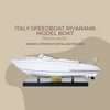 Rivarama  Italian Speedboat Model -  Optional Personalized Plaque