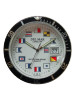 Del Mar Men's Sportstrap White Nautical Flag Face Watch