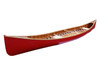 Red Wooden Canoe with Ribs - 16'