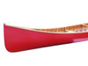 Red Wooden Canoe with Ribs - 16'