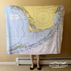 Nautical Chart Blanket – Florida Keys - Miami to Key West