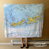 Nautical Chart Blanket – Key West, FL