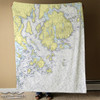 Nautical Chart Blanket – Frenchman & Blue Hill Bay, ME