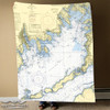 Nautical Chart Blanket – Buzzards Bay with Cuttyhunk, MA