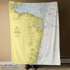 Nautical Chart Blanket –  Sandy Hook to Manasquan, NJ