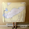 Nautical Chart Blanket – Lake Erie, OH  