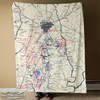 Nautical Chart Blanket – Gettysburg Battlefield, PA