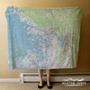 Nautical Chart Blanket –  Crystal River, FL