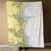 Nautical Chart Blanket – St. Simons Island to St. Augustine, FL