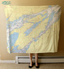 Nautical Chart Blanket – Clayton to Alexandria Bay, NY