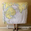 Nautical Chart Blanket – Prospect Harbor & Mt. Desert Island, ME