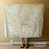 Nautical Chart Blanket – Squam Lake, NH