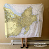 Nautical Chart Blanket - Gloucester - Cape Ann, MA