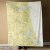 Nautical Chart Blanket - Newburyport, MA