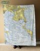 Nautical Chart Blanket - Winthrop, MA