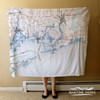 Nautical Chart Blanket - Westerly, RI - Vintage Style